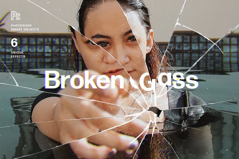 Download Broken Glass Photo Effect