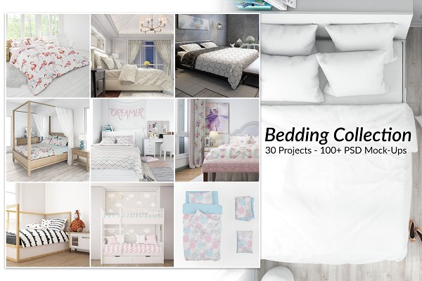 Download Bed Linens Bundle - 30 Mockups