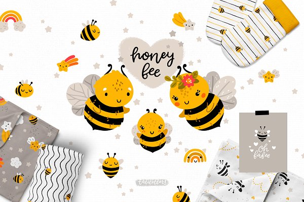 Download Honey bee Clipart & Patterns