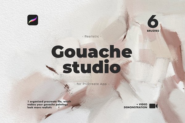 Download Realistic Procreate Gouache Studio