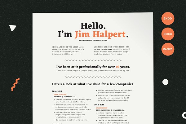Download Human-Voiced Resume CV Template