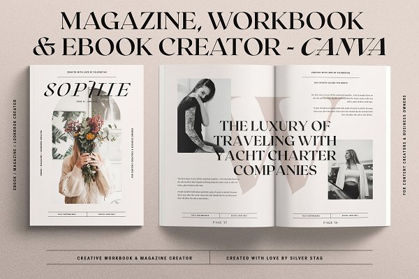 Download Sophie CANVA eBook/Magazine Creator