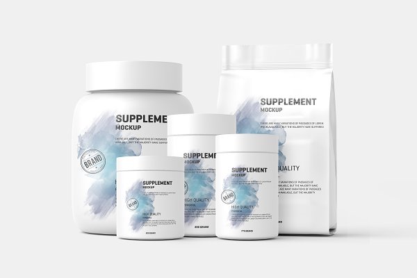 Download Supplement /Protein Jar Label Mockup