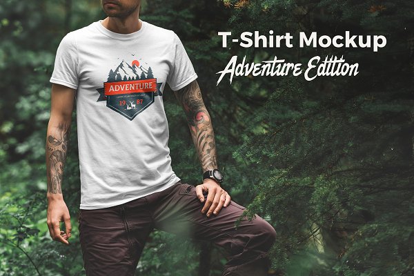 Download T-Shirt Mockup Adventure Edition