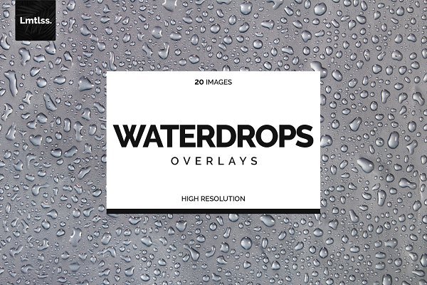 Download 20 Water Drops Overlays