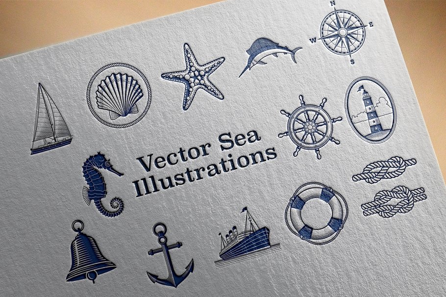 Download Sea & Nautical Vector Illustrations