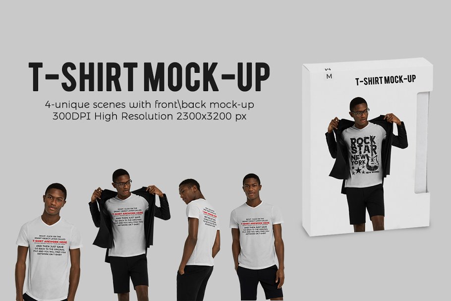 Download T-shirt Mock-up (African Model)