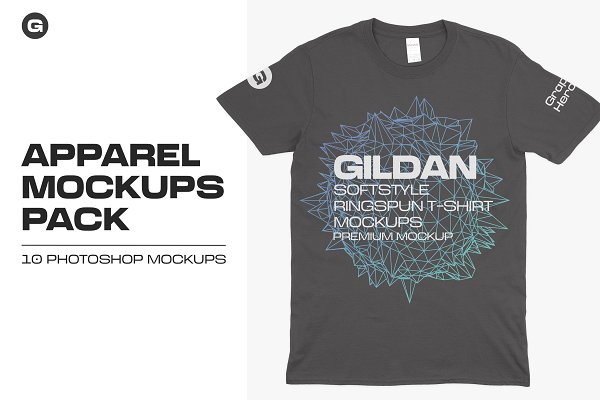 Download Gildan 64000 T-Shirts Mockups