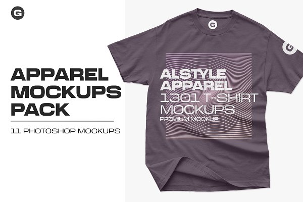 Download Alstyle Apparel 1301 T-Shirt Mockups