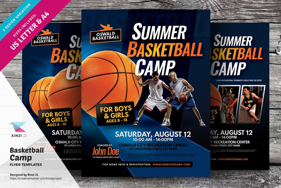 Download Basketball Camp Flyer Templates