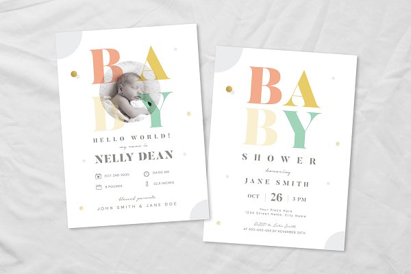 Download Baby Shower & Baby Announcement Flye