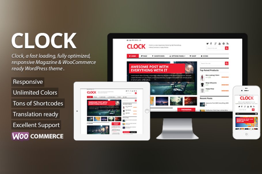Download Clock - Magazine & WooCommerce Theme