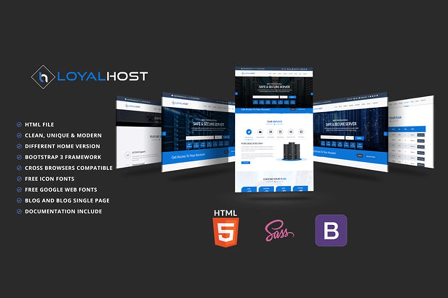 Download LoyalHost -Hosting Business Template