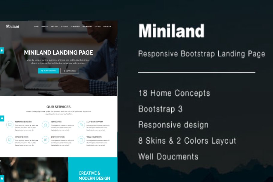 Download Miniland | Multipurpose landing page