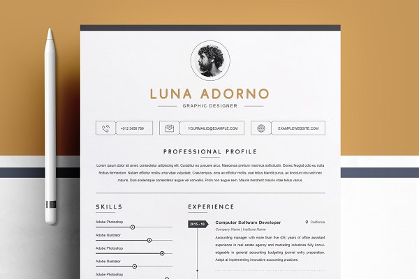 Download Professional & Clean Resume Template