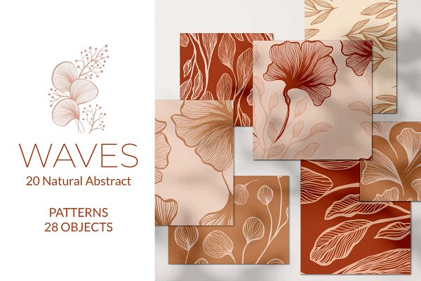 Download Waves - Abstract Seamless Patterns