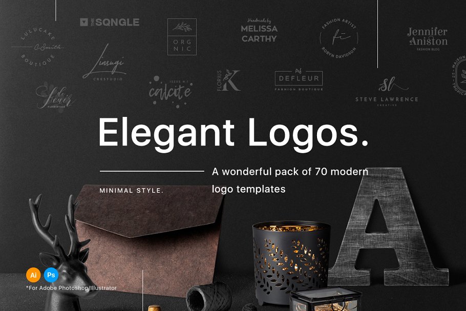 Download 70 Elegant Logos (Extended License)