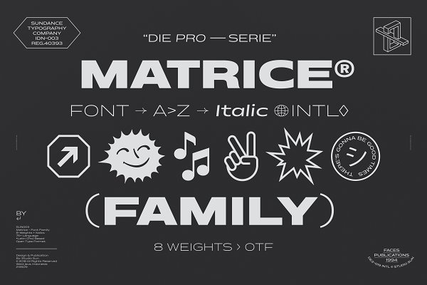 Download Matrice - Font Family