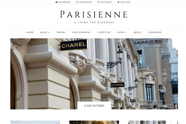 Download Parisienne - WordPress Theme Blog