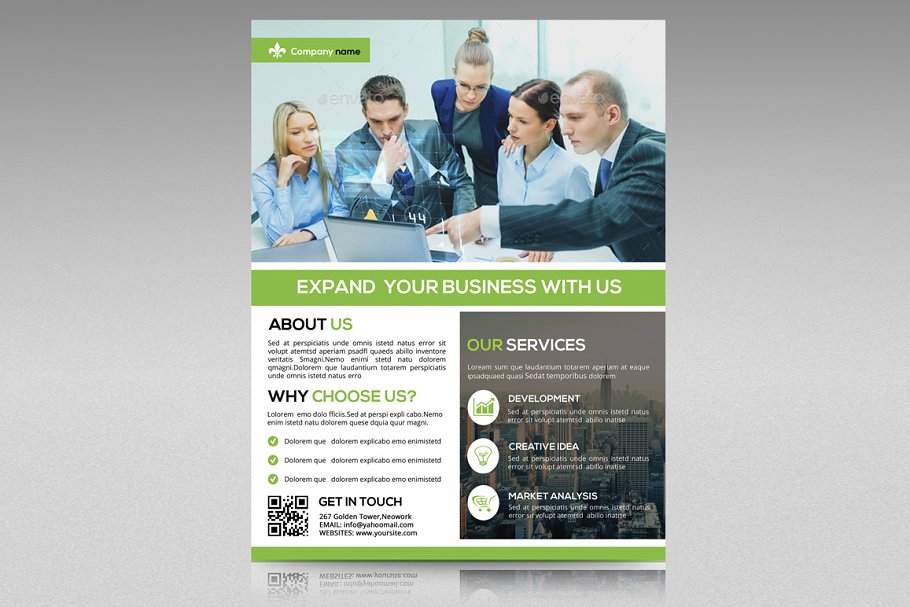 Download Business Flyer template -V81