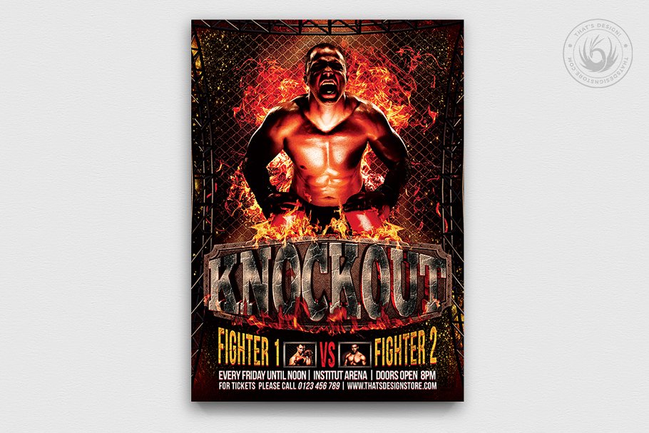 Download Fight Night Flyer Template V2