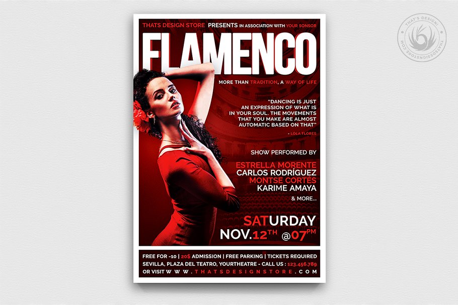 Download Flamenco Flyer Template V1