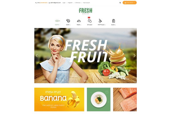 Download Pts Fresh -Food & Restaurant theme