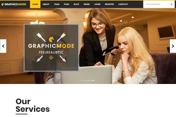 Download GraphicMode - HTML Template