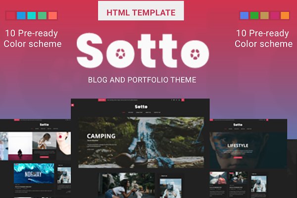 Download SOTTO - Blog and Portfolio HTML