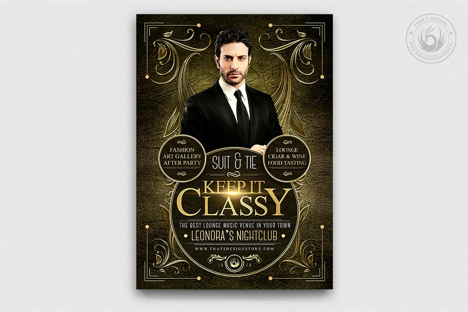 Download Suit and Tie Flyer Template V2