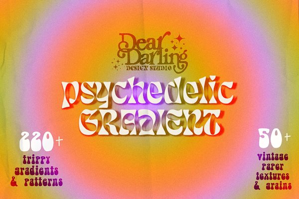 Download Psychedelic Gradient - 70s design