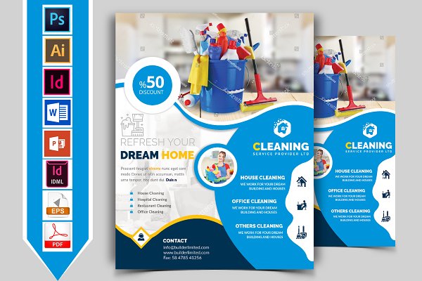 Download Cleaning Service Flyer Vol-01