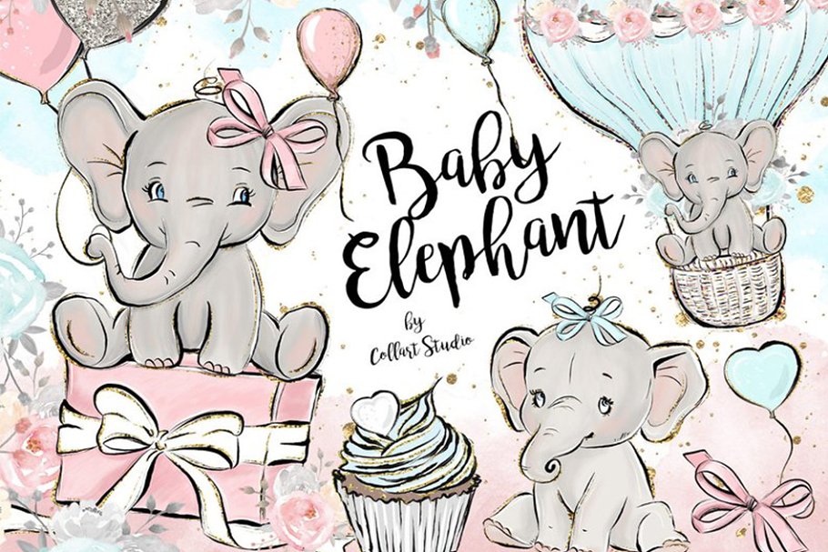 Download Baby Elephant clipart