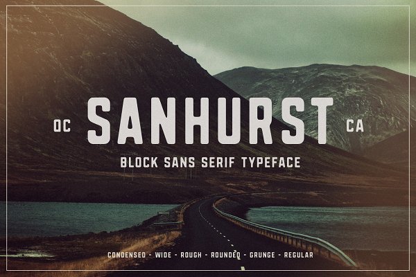Download Sanhurst Sans Serif - 8 Font Family