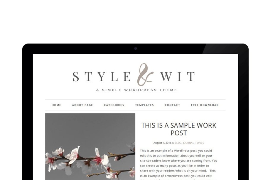 Download Style And Wit - Genesis Theme