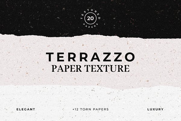 Download Terrazzo Textured Paper Bundle