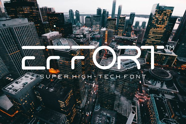 Download Effort High-Tech Font