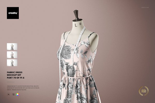 Download Fabric Dress Mockup Set 78/FF v.6