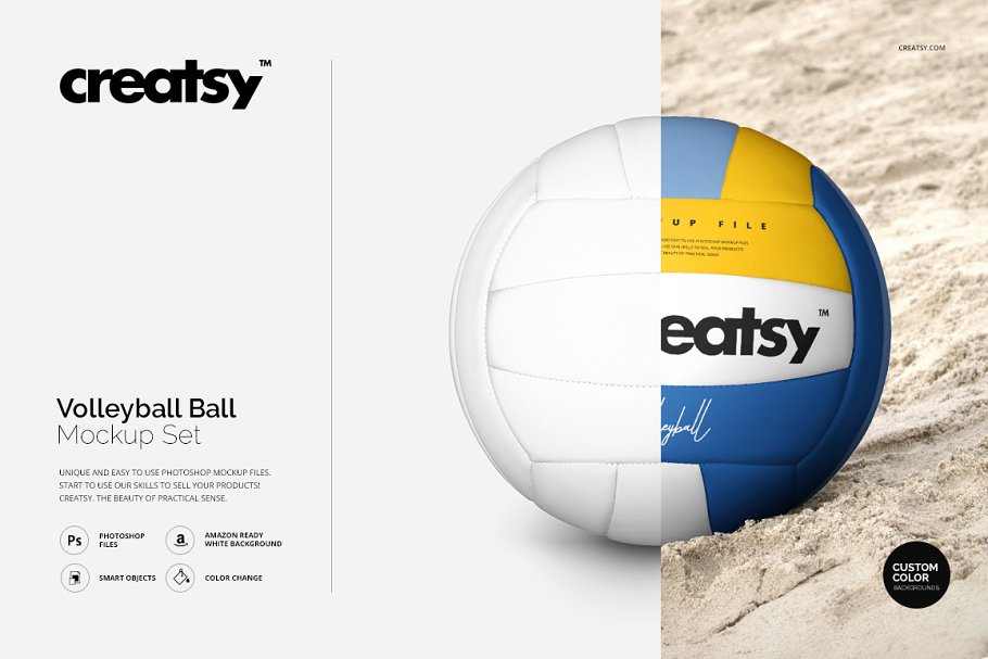 Download Volleyball Ball Mockup Set