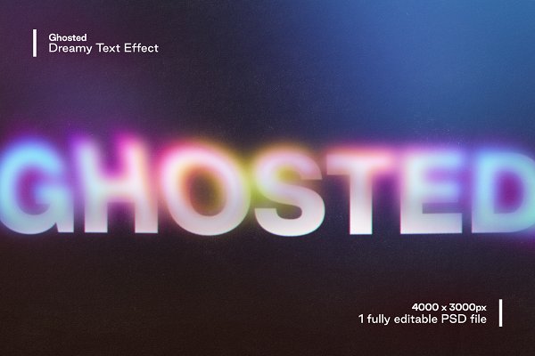 Download Ghosted - Dreamy Text Effect