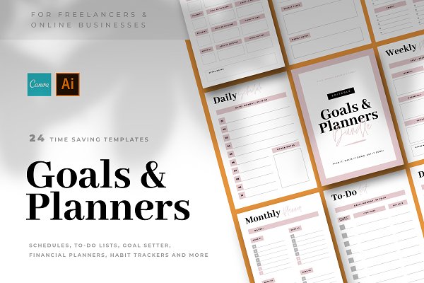 Download CANVA To-Do Lists & Planners Bundle