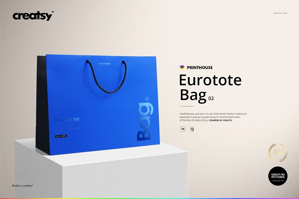 Download Eurotote Bag 2 Mockup Set