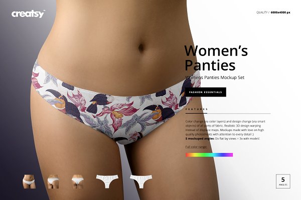Download Women's Panties Mockup Set