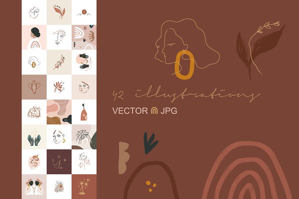 Download Terracotta Vector Illustrations Set