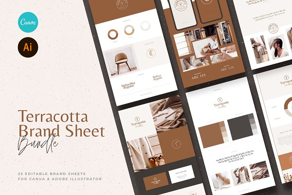 Download Brand Sheets For Canva & Illustrator