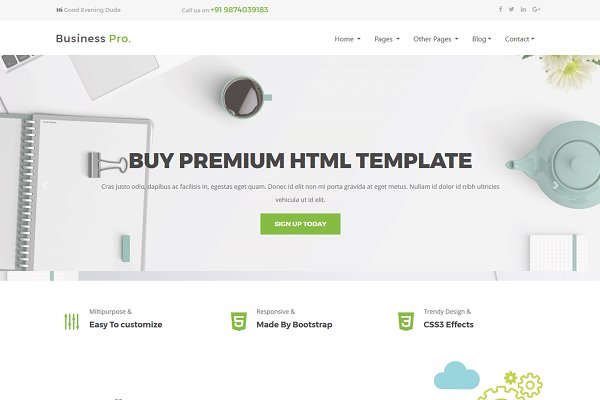 Download BusinessPro - Premium Html Template