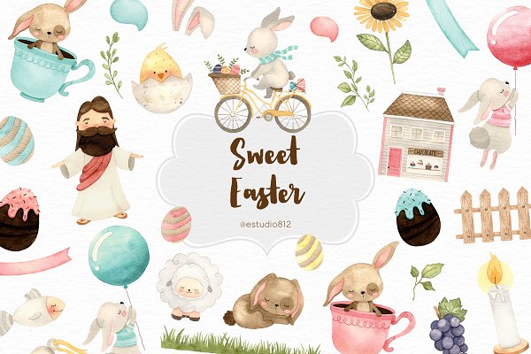 Download Watercolor Sweet Easter