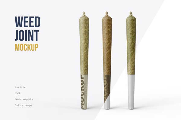 Download Weed Joint Pre Roll Mockup