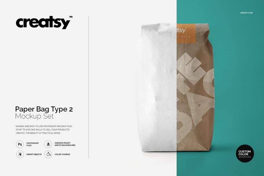 Download Paper Bag Type 2 Mockup Set