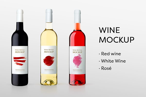 Download Wine Bottles Mockup